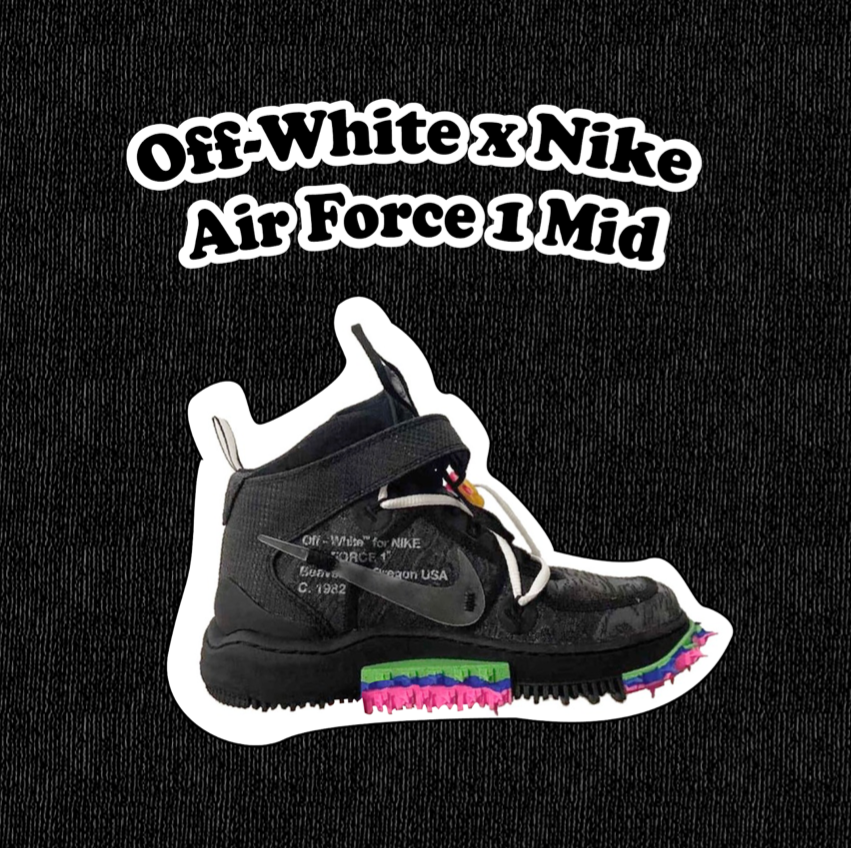 The Off-White x Nike Air Force 1 Mid Goes Dark Mode