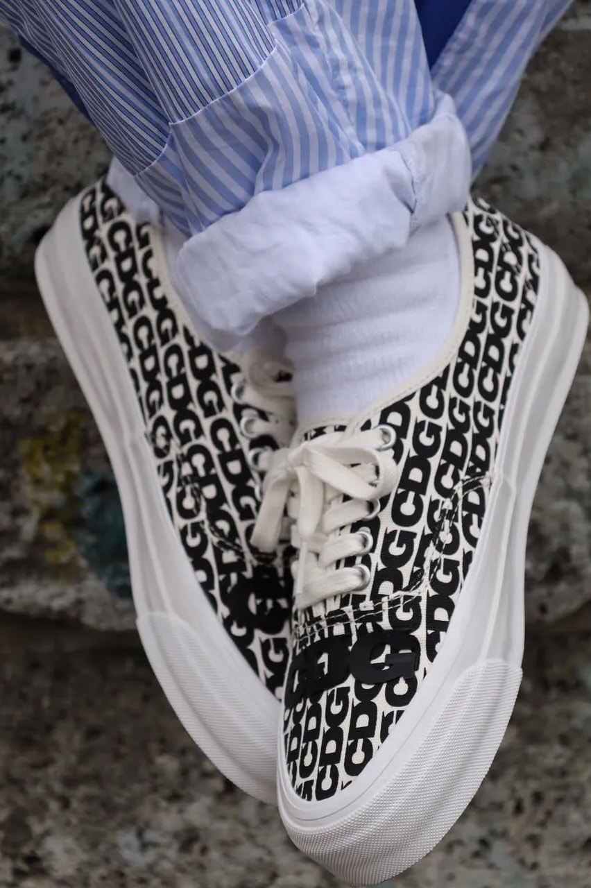 COMME des GARÇONS and Vans Reintroduce the Iconic Vans Authentic Sneaker.