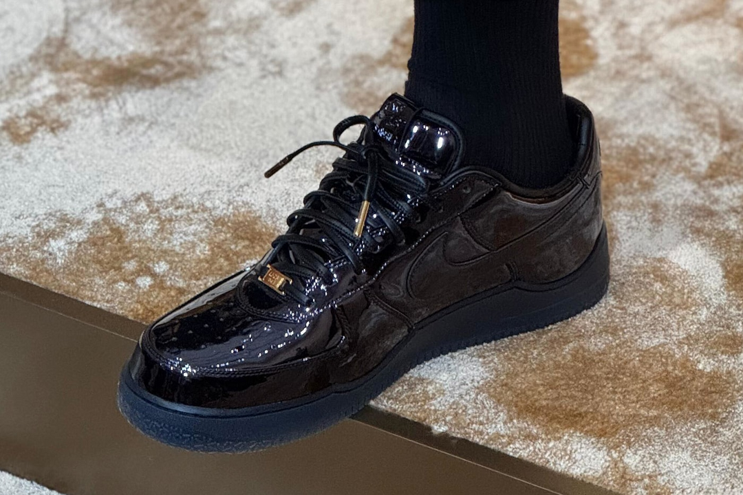 LeBron James Showcased an Unreleased Nike Air Force 1 Low in “Navy Patent Leather”