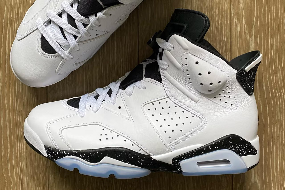 Initial glimpse of the Air Jordan 6 "Reverse Oreo."