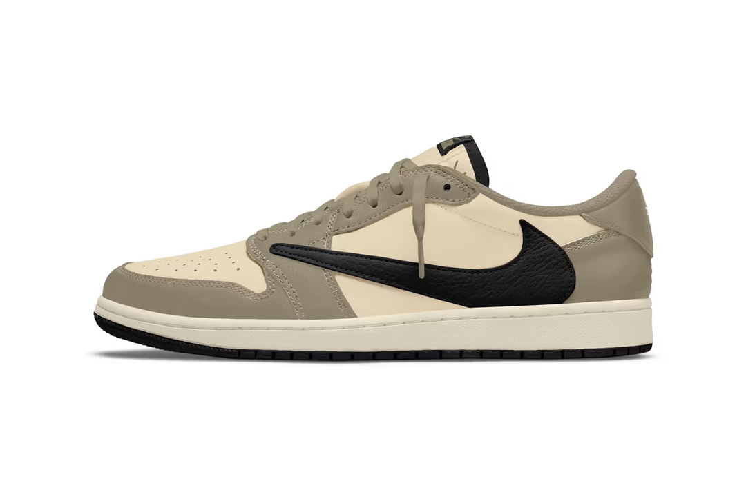 Speculation suggests a holiday drop for the Travis Scott x Air Jordan 1 Low OG in "Pale Vanilla."