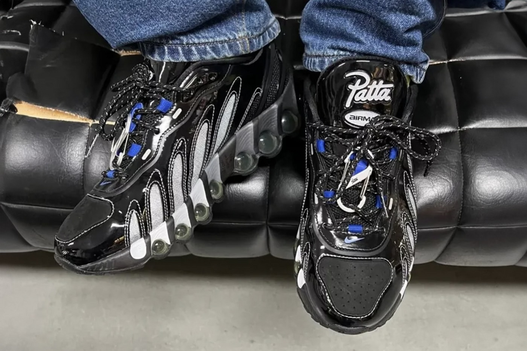 Initial glimpse of the Patta and Nike Air Max DN8 collaboration.