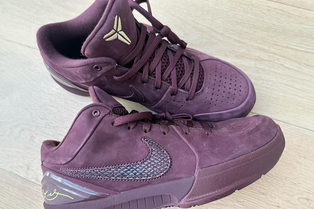 Vanessa Bryant reveals a personalized Nike Kobe 4 Protro "Vino" player exclusive.