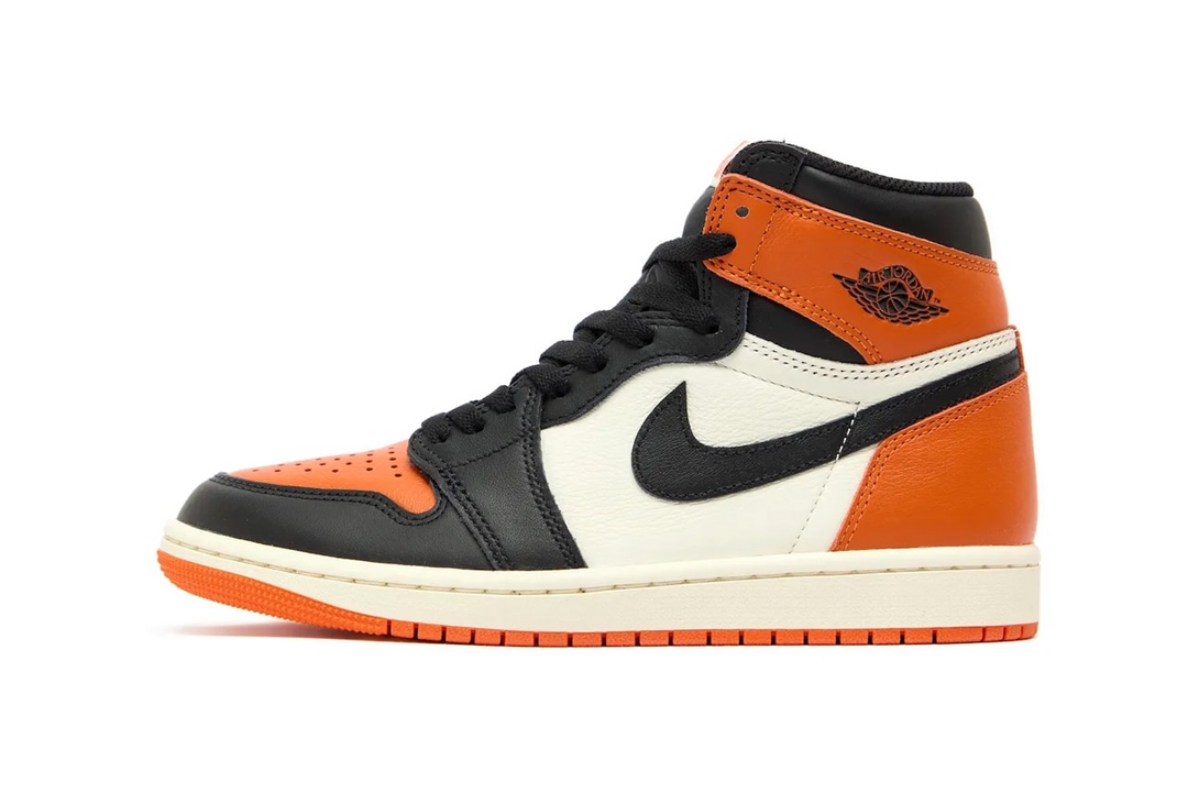 Official retailer photos of the upcoming Air Jordan 1 High OG “Shattered Backboard” have surfaced.