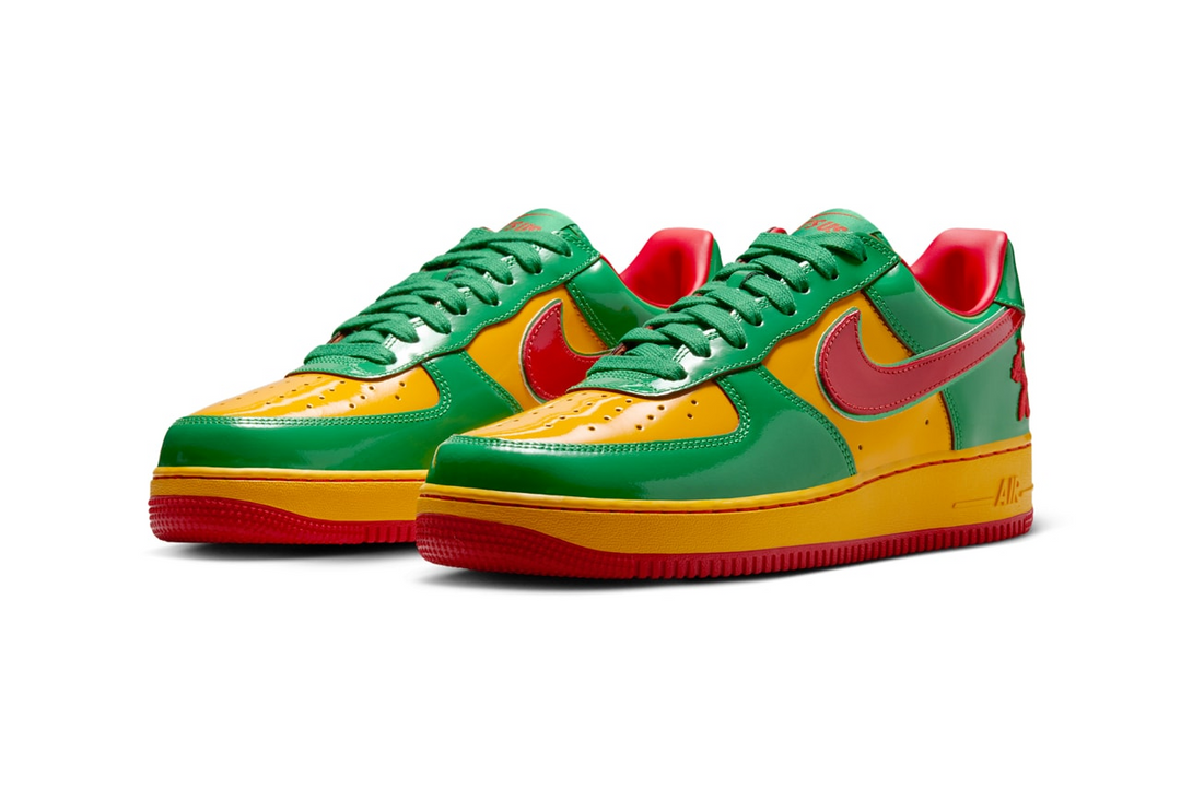 First official images of the Lil Yachty x Nike Air Force 1 Low “Lucky Green” have been revealed.