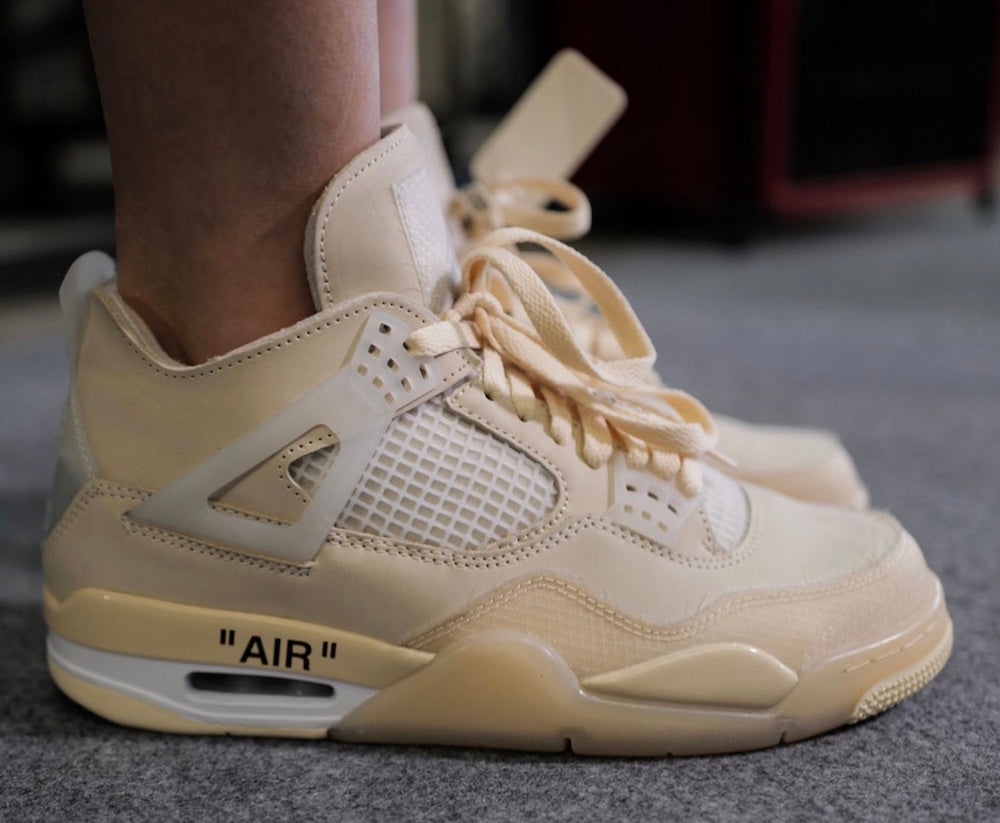 Off-White x Air Jordan 4 'Sail'