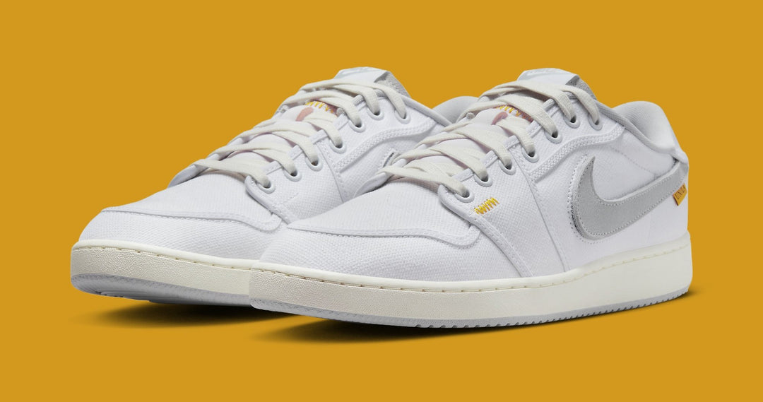 The Union LA x Air Jordan 1 KO Low features interchangeable Swooshes