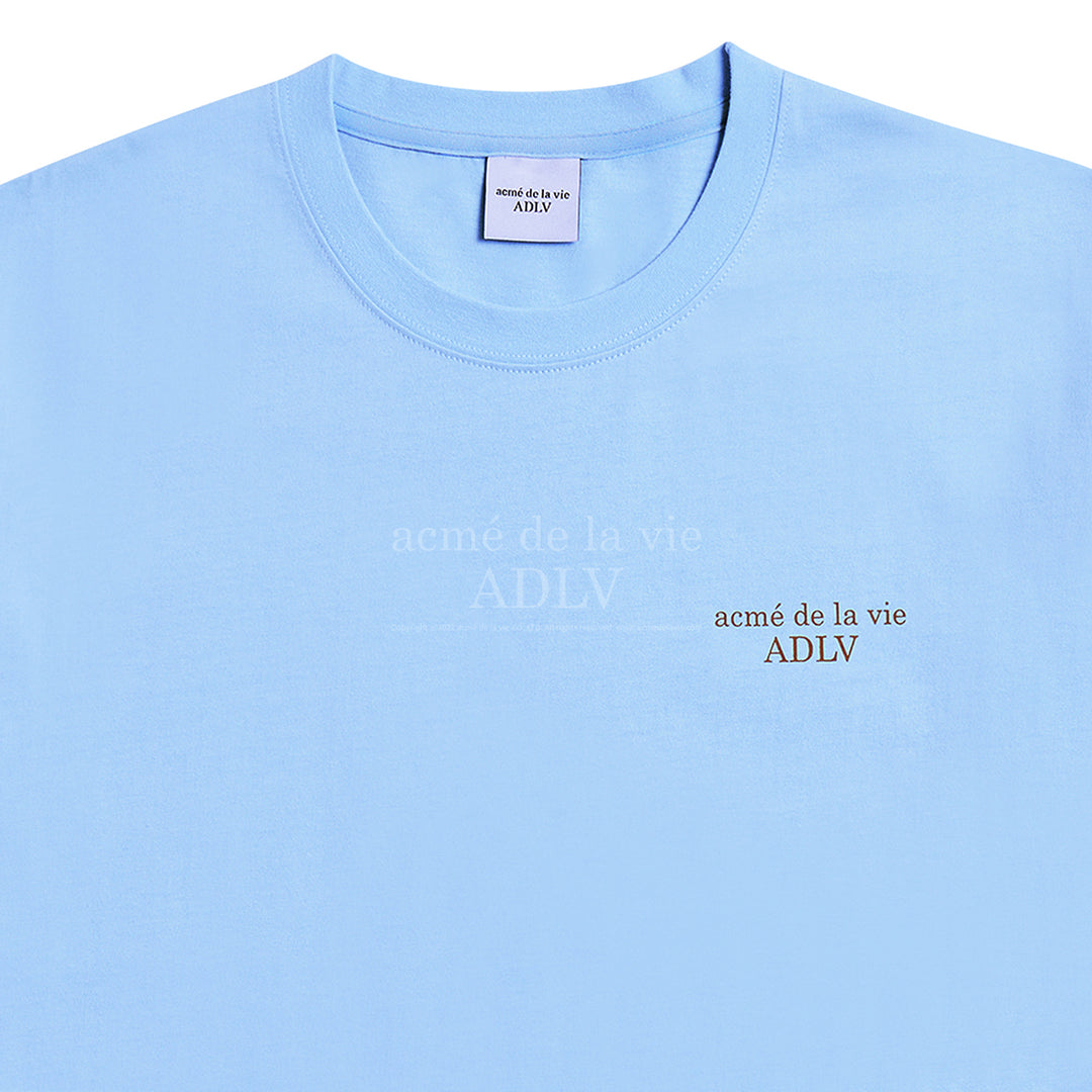 acmé de la vie (ADLV) Glossy Basic Logo Short Sleeve T-Shirt 2 Sky Blue | Hype Vault Kuala Lumpur | Asia's Top Trusted High-End Sneakers and Streetwear Store