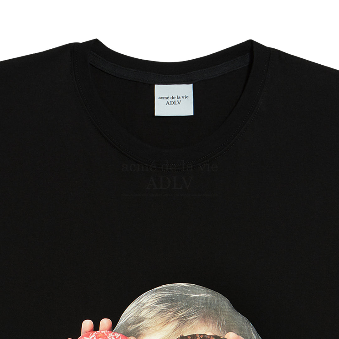 acmé de la vie (ADLV) Baby Face Short Sleeve T-Shirt Black Donuts 1R | Hype Vault Kuala Lumpur | Asia's Top Trusted High-End Sneakers and Streetwear Store