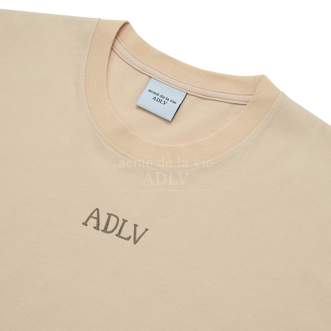 acmé de la vie (ADLV) Glossy Basic Logo Short Sleeve T-Shirt Beige | Hype Vault Kuala Lumpur | Asia's Top Trusted High-End Sneakers and Streetwear Store