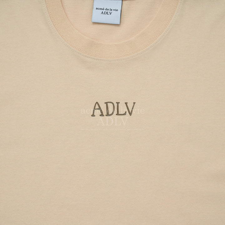 acmé de la vie (ADLV) Glossy Basic Logo Short Sleeve T-Shirt Beige | Hype Vault Kuala Lumpur | Asia's Top Trusted High-End Sneakers and Streetwear Store