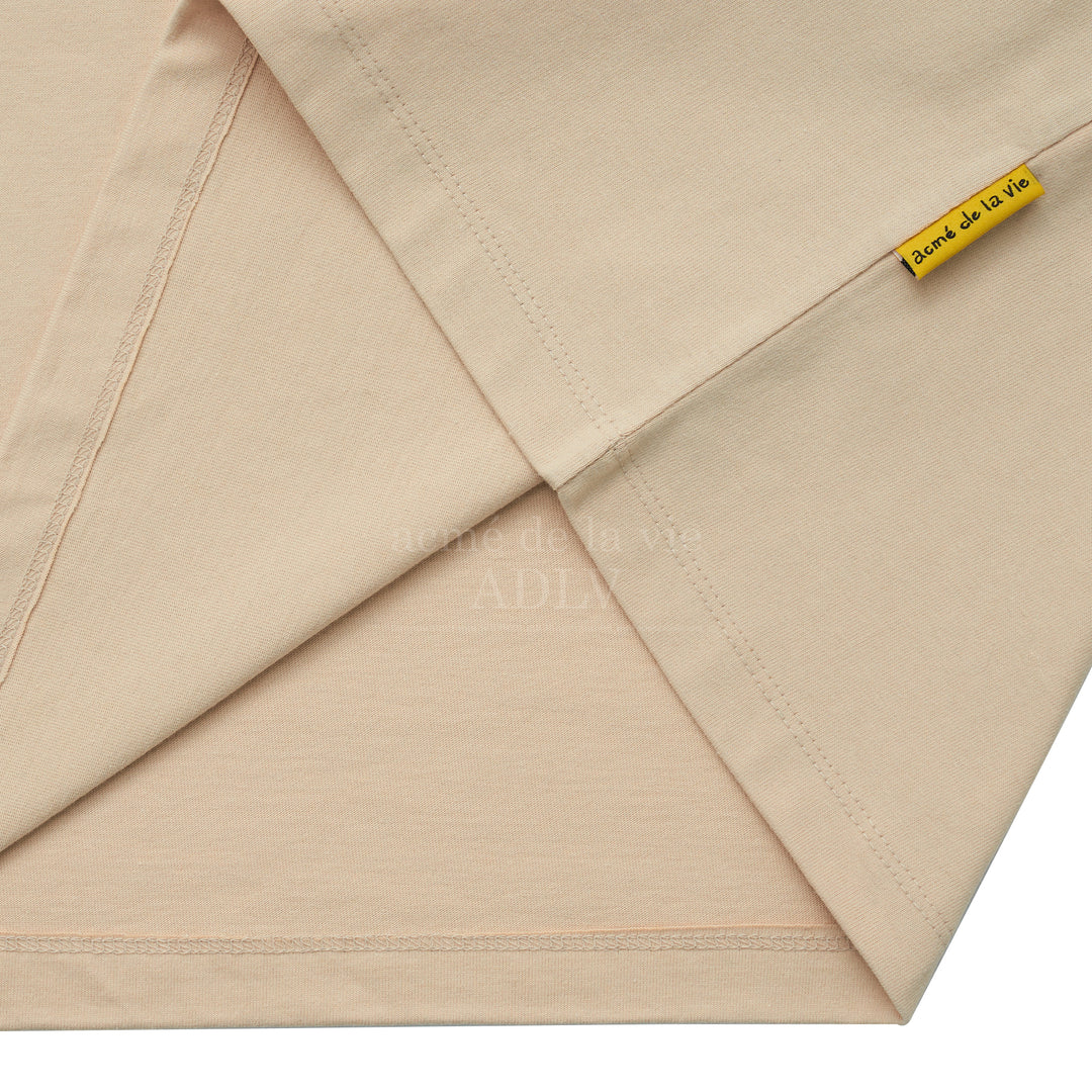 acmé de la vie (ADLV) Glossy Basic Logo Short Sleeve T-Shirt Beige | Hype Vault Kuala Lumpur | Asia's Top Trusted High-End Sneakers and Streetwear Store