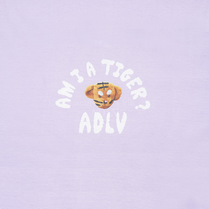 acmé de la vie (ADLV) Tiger Teddy Bear Doll Short-Sleeve T-Shirt Light Purple