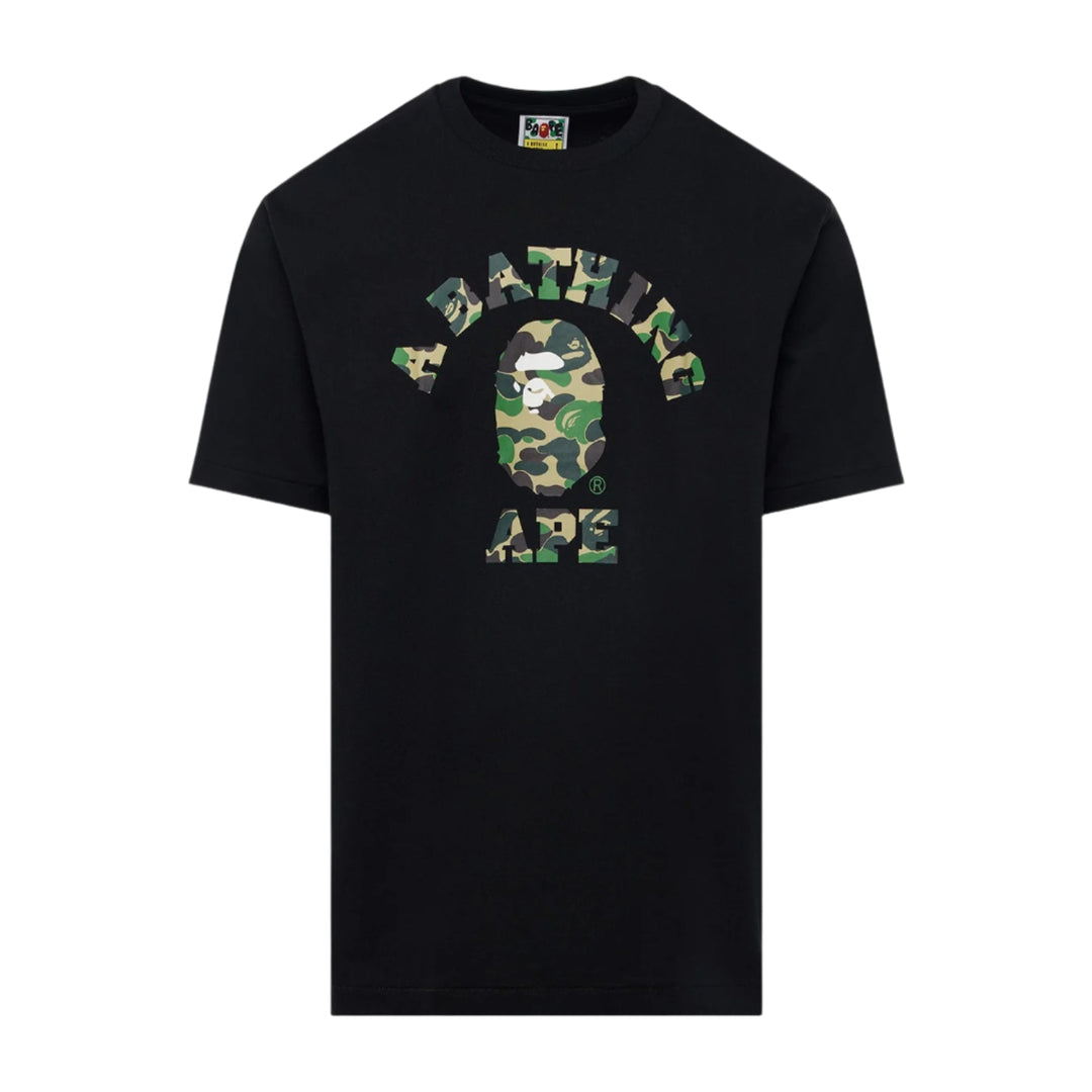 Bape ABC Camo College Tee ‘Black/Green’ (SS21) | Hype Vault