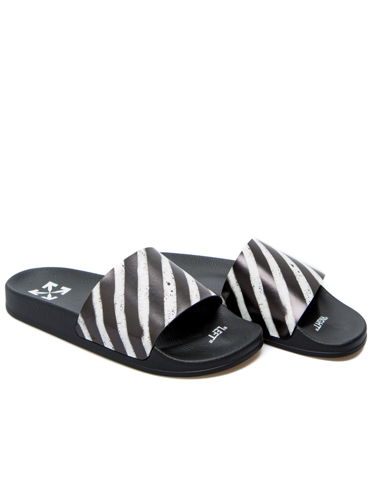 Off-White Industrial Diagonal Stripe Slider | Hype Vault Kuala Lumpur