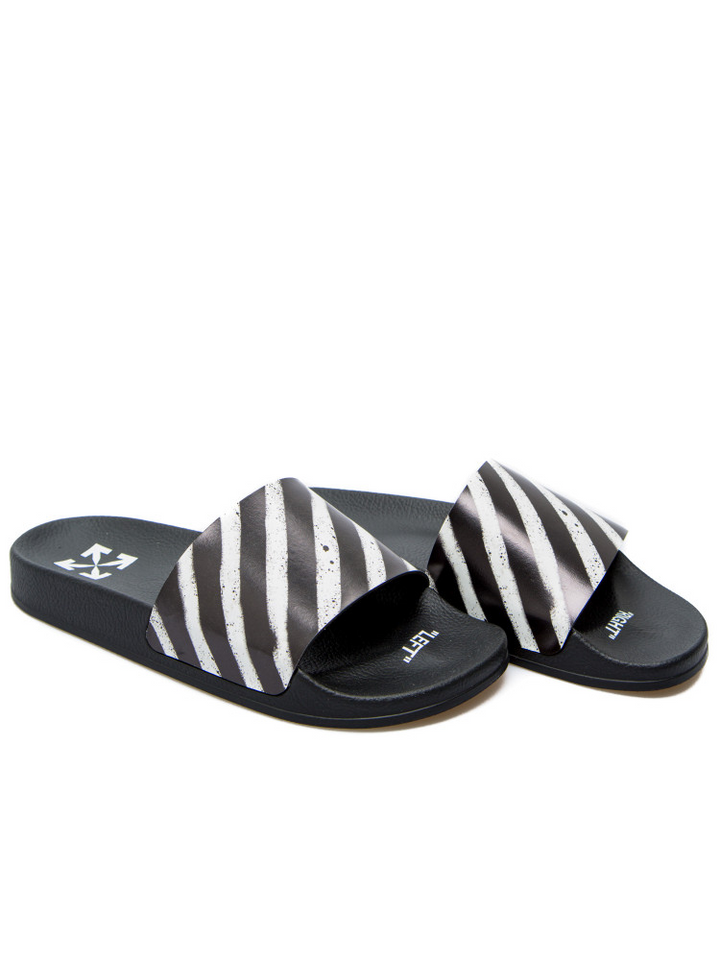 Off-White Industrial Diagonal Stripe Slider | Hype Vault Kuala Lumpur