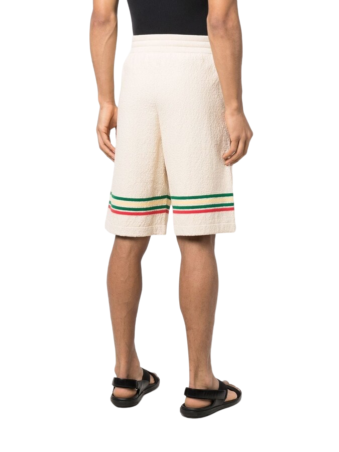 Jil Sander Stripe-Print Colored Shorts Beige | Hype Vault Kuala Lumpur