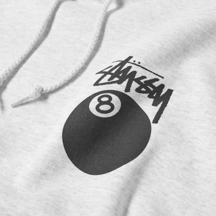 Stussy 8 Ball Hoodie Ash Heather | Hype Vault
