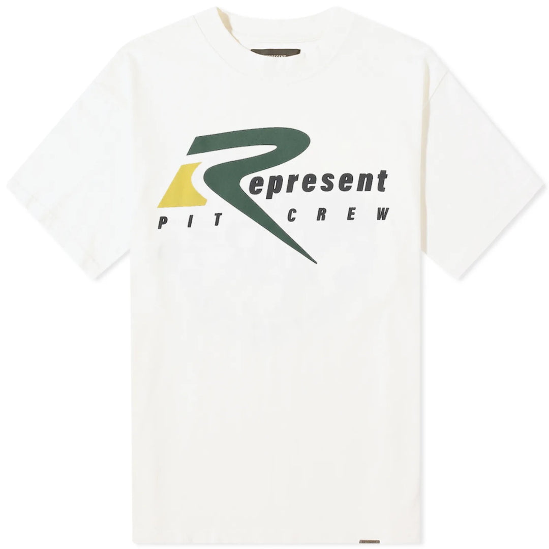 Represent Pit Crew T-Shirt Flat White | Hype Vault Kuala Lumpur