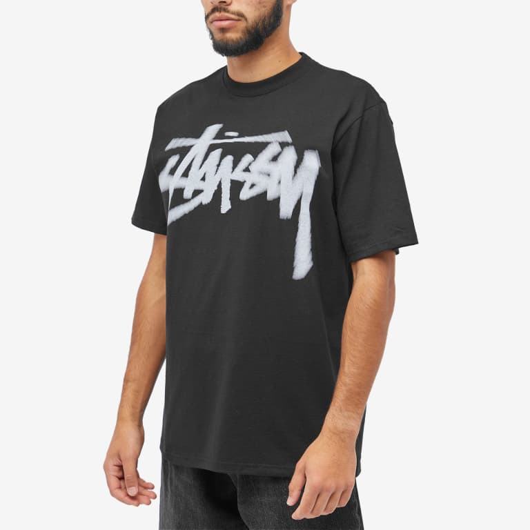 Stussy Dizzy Stock Tee Black | Hype Vault Kuala Lumpur | Asia's Top Trusted High-End Sneakers and Streetwear Store | Guaranteed 100% authentic