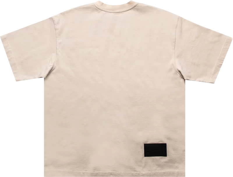 We11done Washed Logo T-Shirt Ivory | Hype Vault Kuala Lumpur