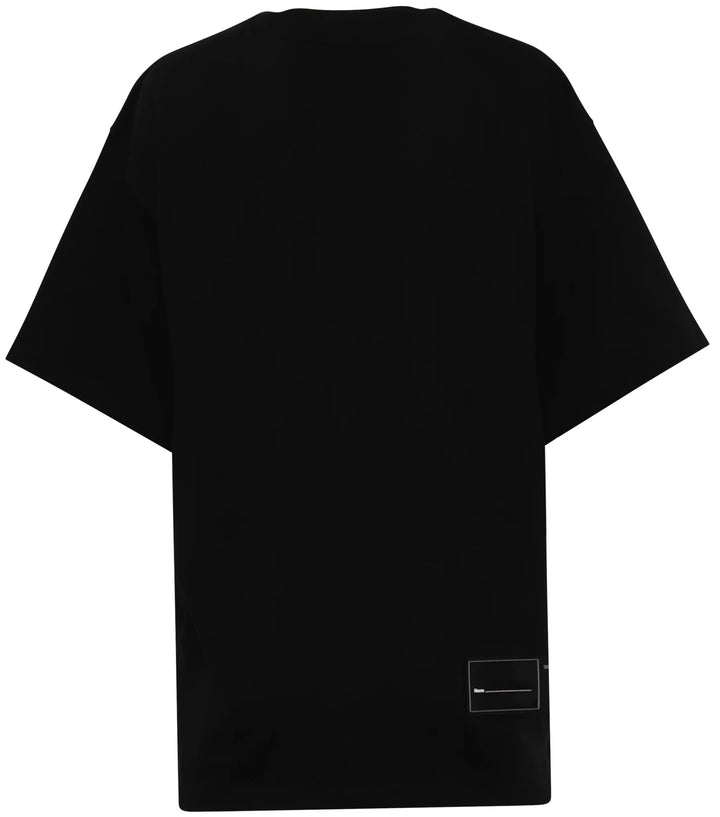We11done Cotton WD Logo T-Shirt Black | Hype Vault Kuala Lumpur