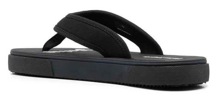 Palm Angels Logo Tag Flip Flops Black | Hype Vault Kuala Lumpur