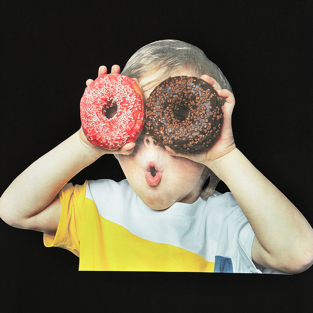 acmé de la vie (ADLV) Baby Face Short Sleeve T-Shirt Black Donuts 1R | Hype Vault Kuala Lumpur | Asia's Top Trusted High-End Sneakers and Streetwear Store