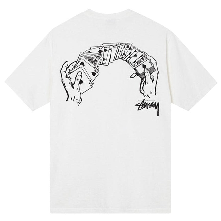 Stussy Shuffle Pigment Dyed Tee Natural | Hype Vault Kuala Lumpur | Asia's Top Trusted High-End Sneakers and Streetwear Store | Guaranteed 100% authentic