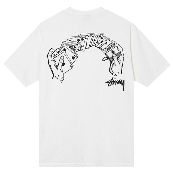 Stussy Shuffle Pigment Dyed Tee Natural | Hype Vault Kuala Lumpur | Asia's Top Trusted High-End Sneakers and Streetwear Store | Guaranteed 100% authentic