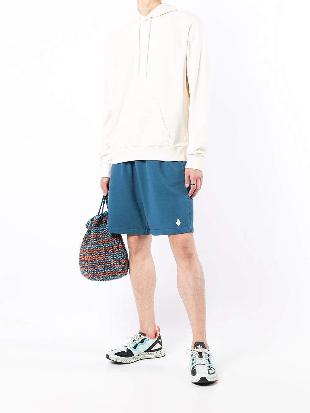Marcelo Burlon Tempera Cross Regular Hoodie Ecru White | Hype Vault Kuala Lumpur