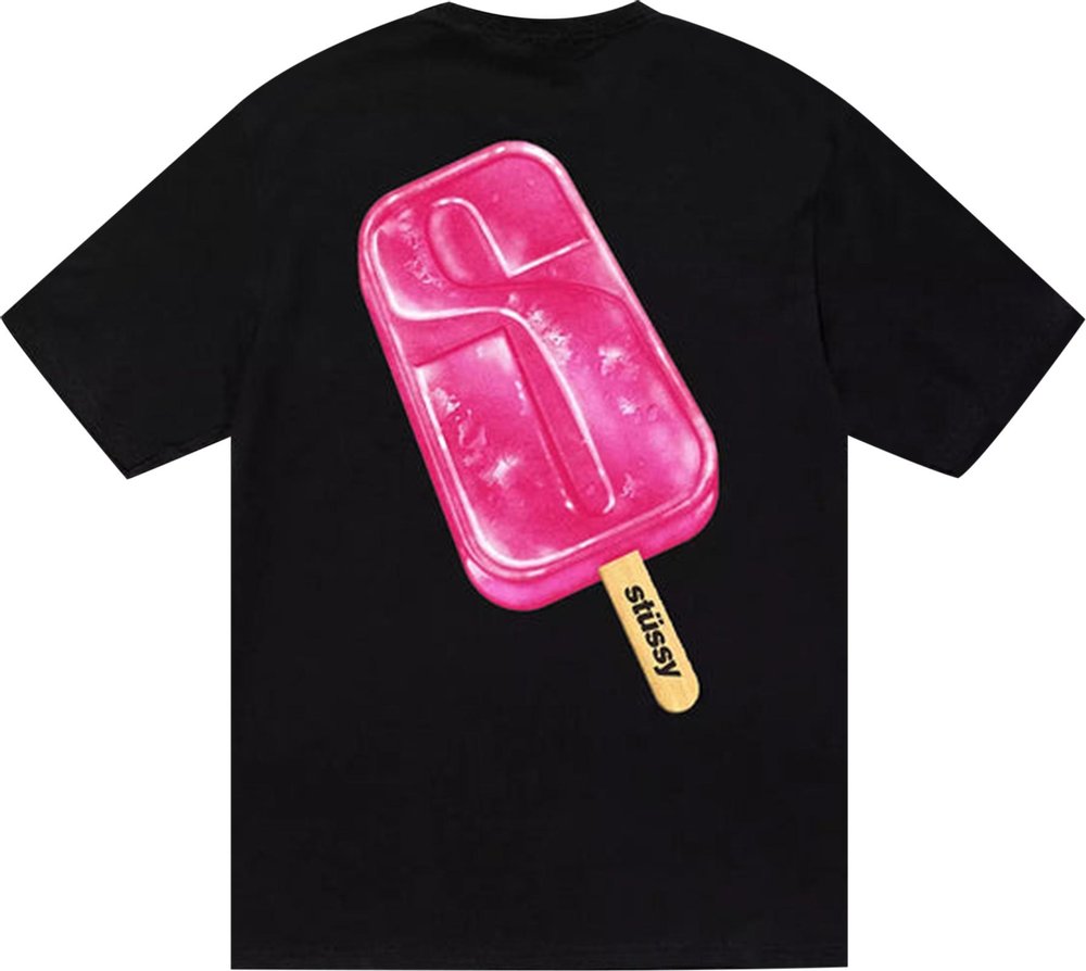 Stussy Popsicle Tee Black | Hype Vault Kuala Lumpur | Asia's Top Trusted High-End Sneakers and Streetwear Store | Guaranteed 100% authentic