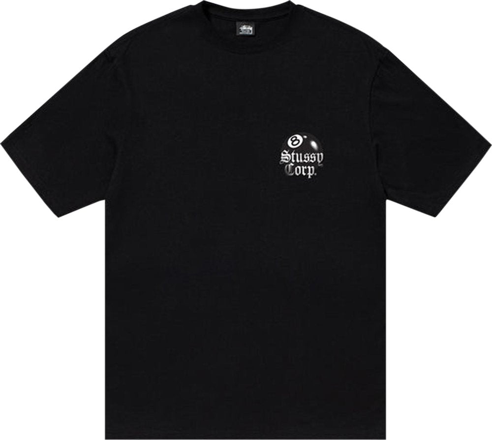 Stussy 8 Ball Corp. Tee Black