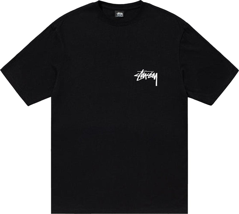 Stussy Burning Stock Tee Black | Hype Vault Kuala Lumpur | Asia's Top Trusted High-End Sneakers and Streetwear Store | Guaranteed 100% authentic