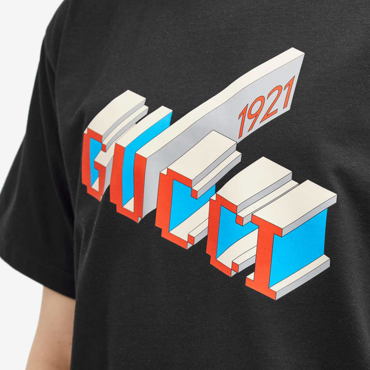 Gucci Stamp 3D 1921 T-Shirt Black | Hype Vault