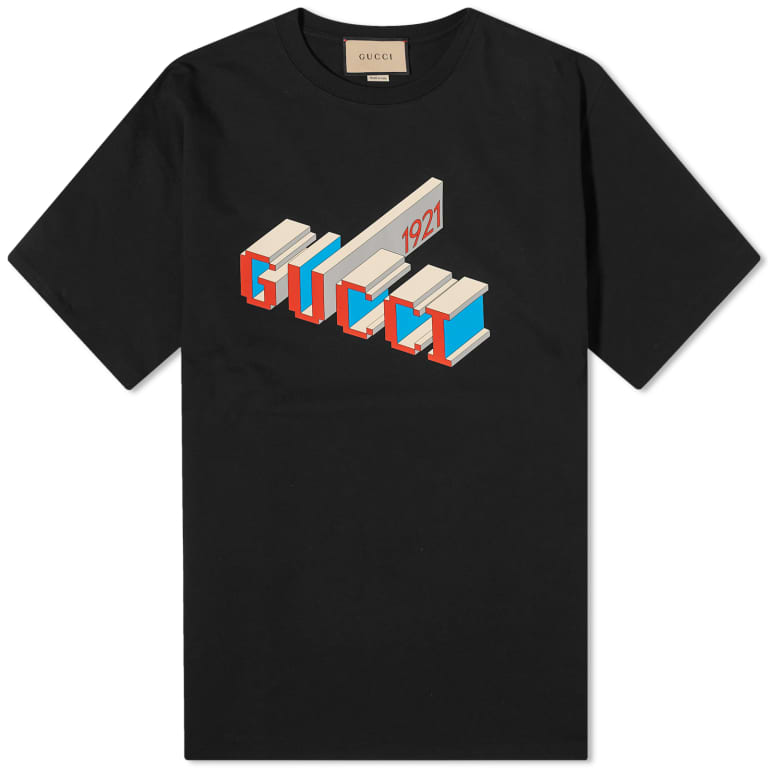 Gucci Stamp 3D 1921 T-Shirt Black | Hype Vault