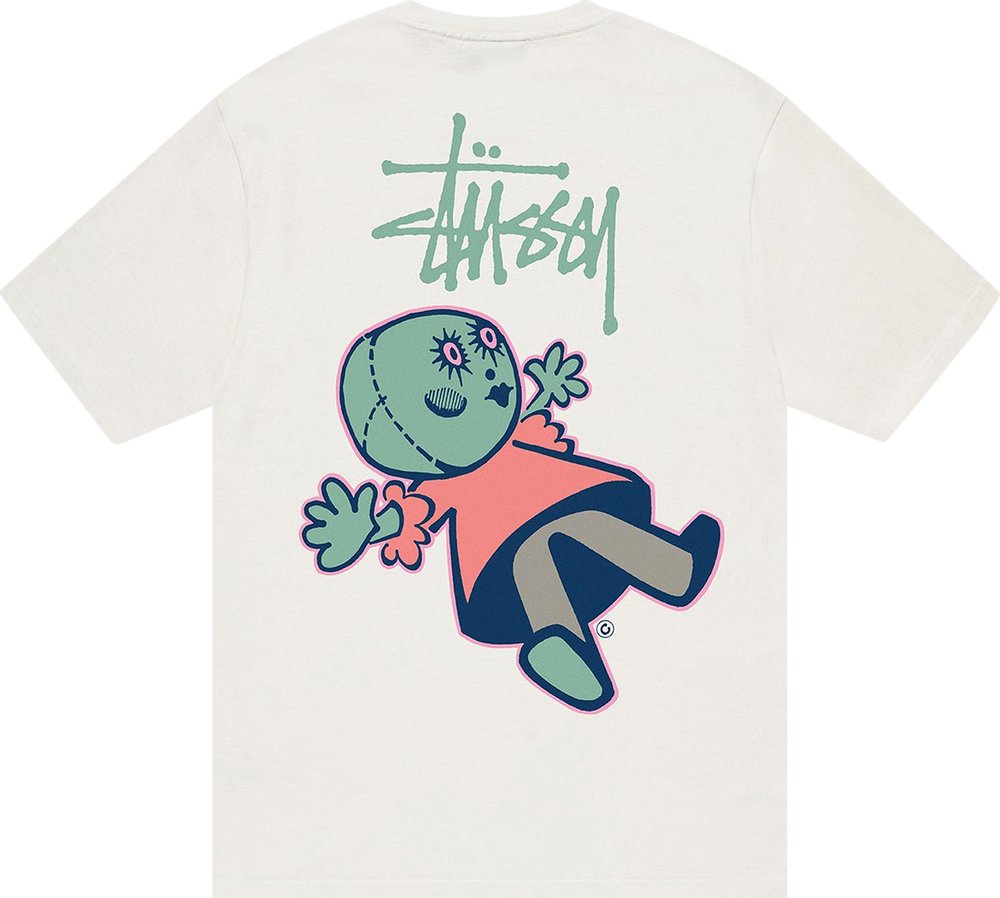 Stussy Dollie Pigment Dyed Tee Natural | Hype Vault Kuala Lumpur | Asia's Top Trusted High-End Sneakers and Streetwear Store | Guaranteed 100% authentic