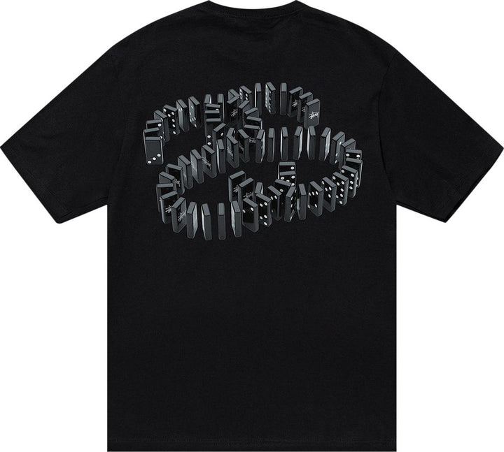 Stussy Dominoes Tee Black | Hype Vault Kuala Lumpur | Asia's Top Trusted High-End Sneakers and Streetwear Store | Guaranteed 100% authentic
