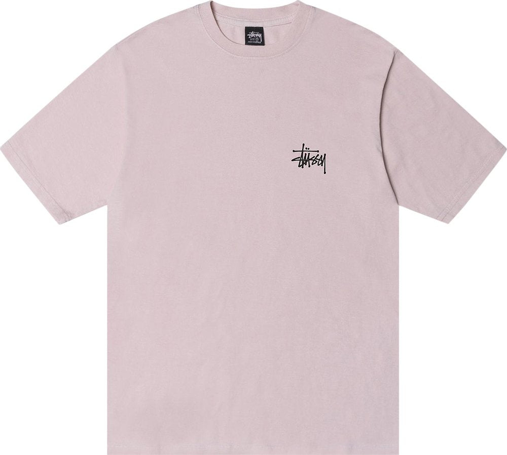 Stussy Basic Pigment Dyed Tee 'Blush' | Hype Vault Kuala Lumpur | Asia's Top Trusted High-End Sneakers and Streetwear Store | Guaranteed 100% authentic