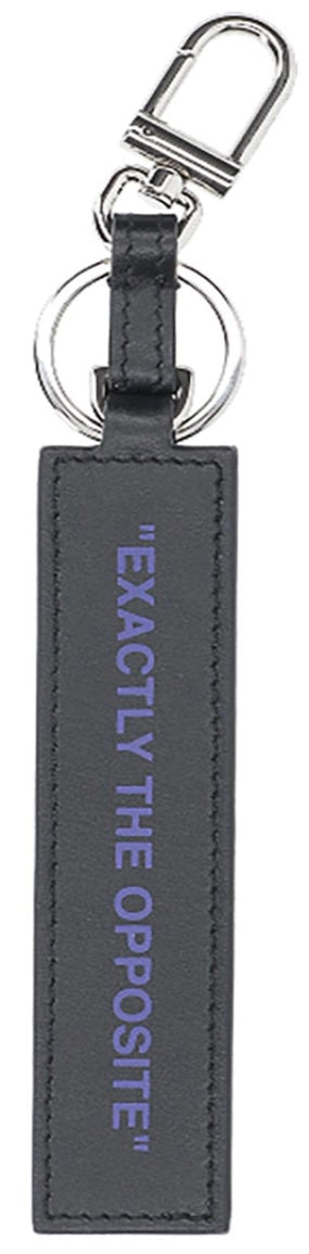 Off-White Qoute Key Ring Black Purple | Hype Vault Kuala Lumpur