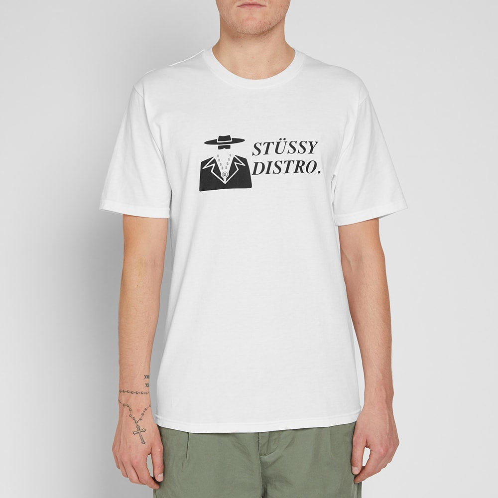 Stussy Distro Tee White | Hype Vault Kuala Lumpur | Asia's Top Trusted High-End Sneakers and Streetwear Store