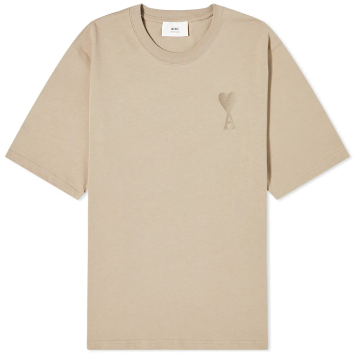 Ami Paris Tonal De Coeur Tee ‘Beige’