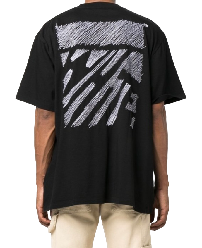 Off-White Scribble Diag Oversized S/S Black T-Shirt | Hype Vault Kuala Lumpur