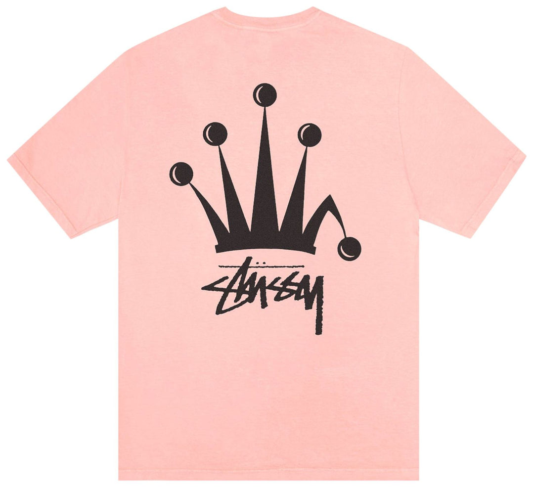Stussy Regal Crown Pigment Dyed Tee Coral (SS24) | Hype Vault