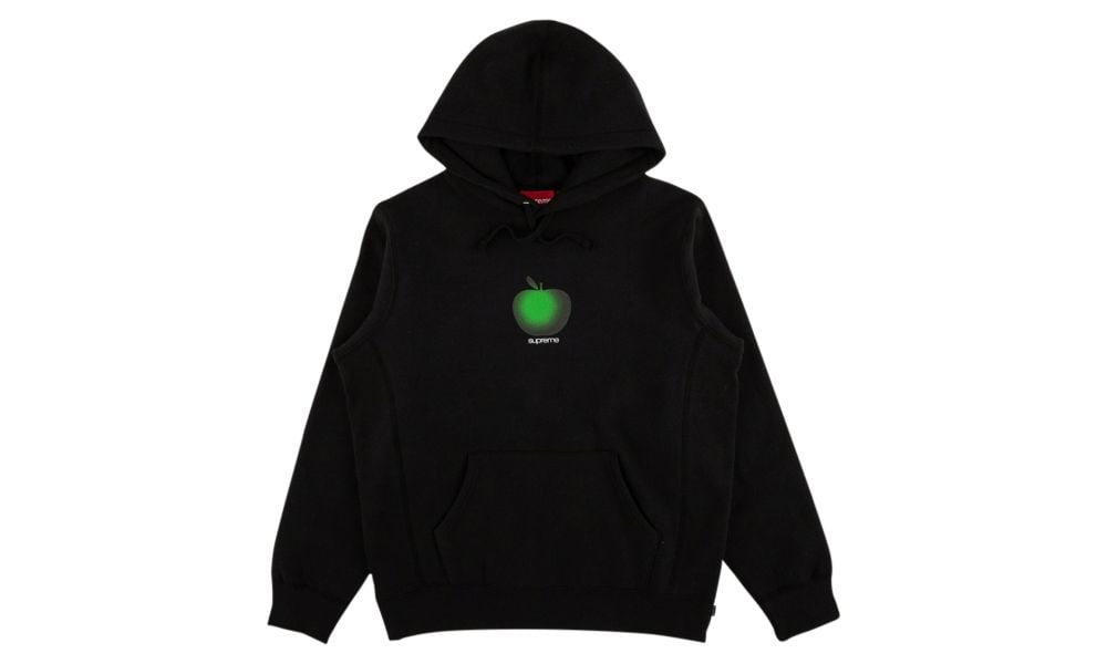 Supreme Apple Hooded Sweatshirt Black| Hype Vault Kuala Lumpur | Asia's Top Trusted High-End Sneakers and Streetwear Store