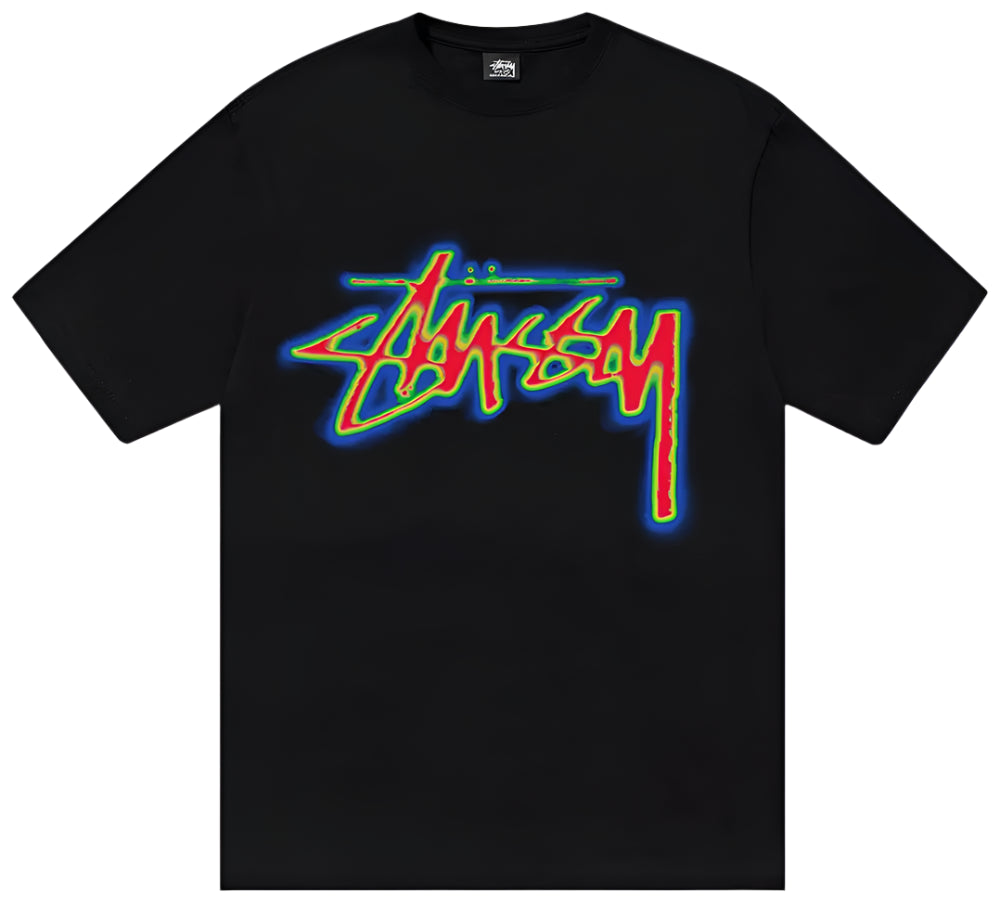 Stussy Thermal Stock Tee Black | Hype Vault Kuala Lumpur | Asia's Top Trusted High-End Sneakers and Streetwear