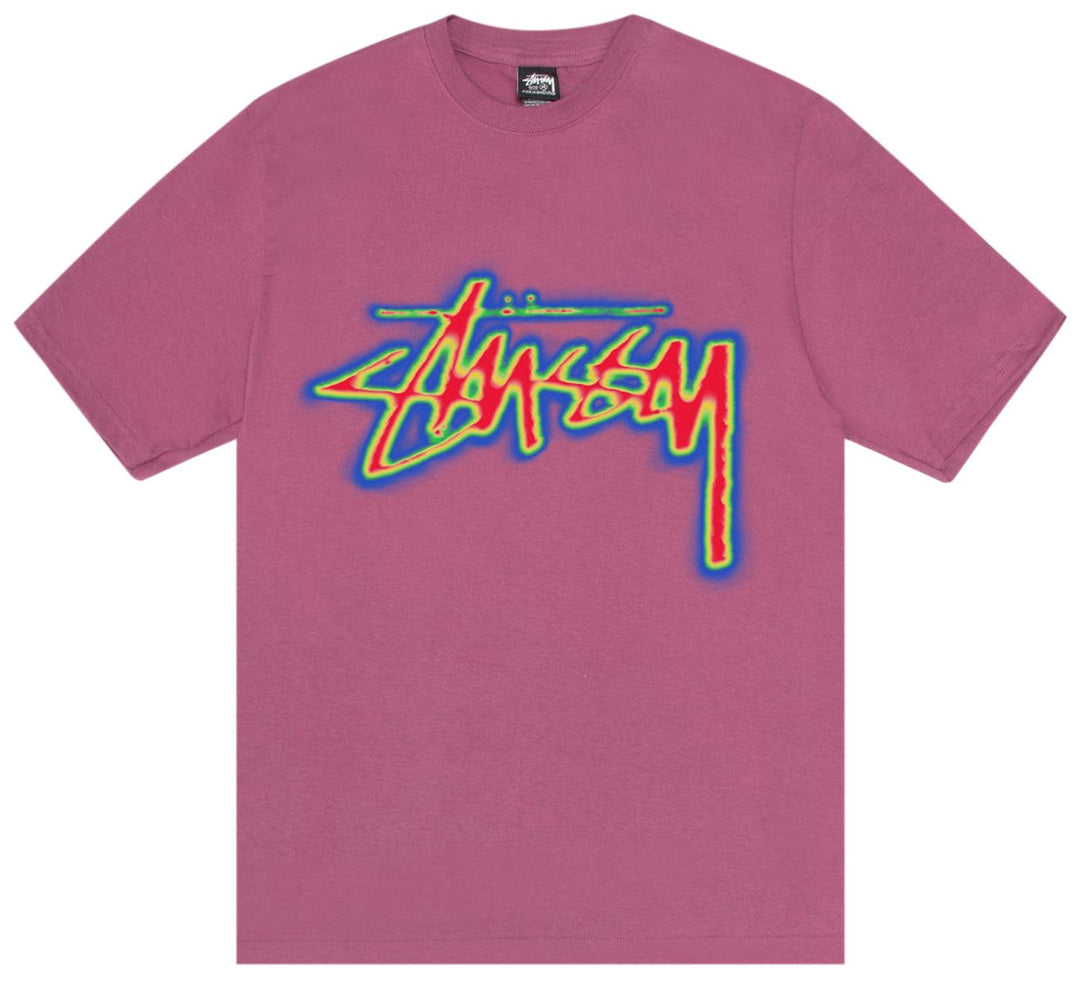 Stussy Thermal Stock Tee Berry (SS24) | Hype Vault