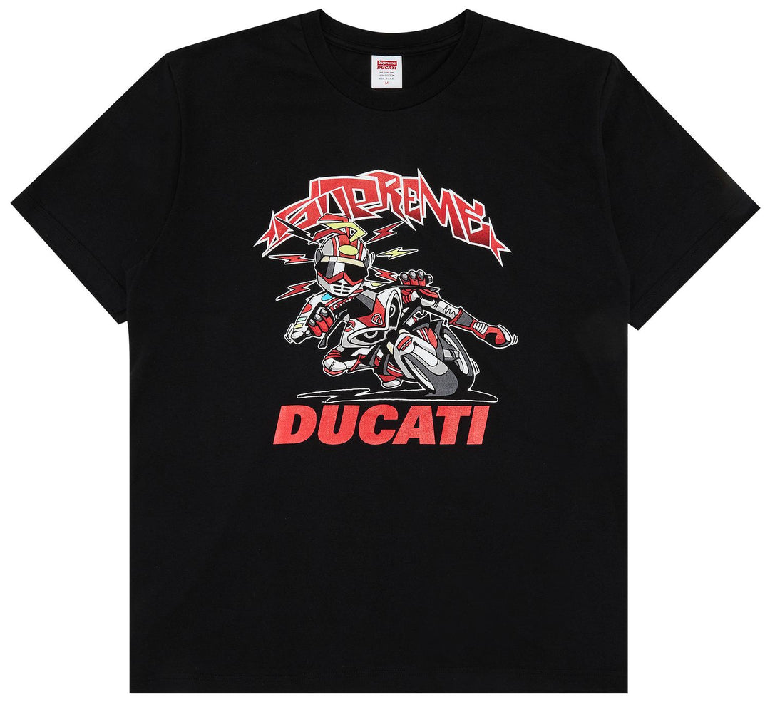 Supreme x Ducati Bike Tee Black | Hype Vault