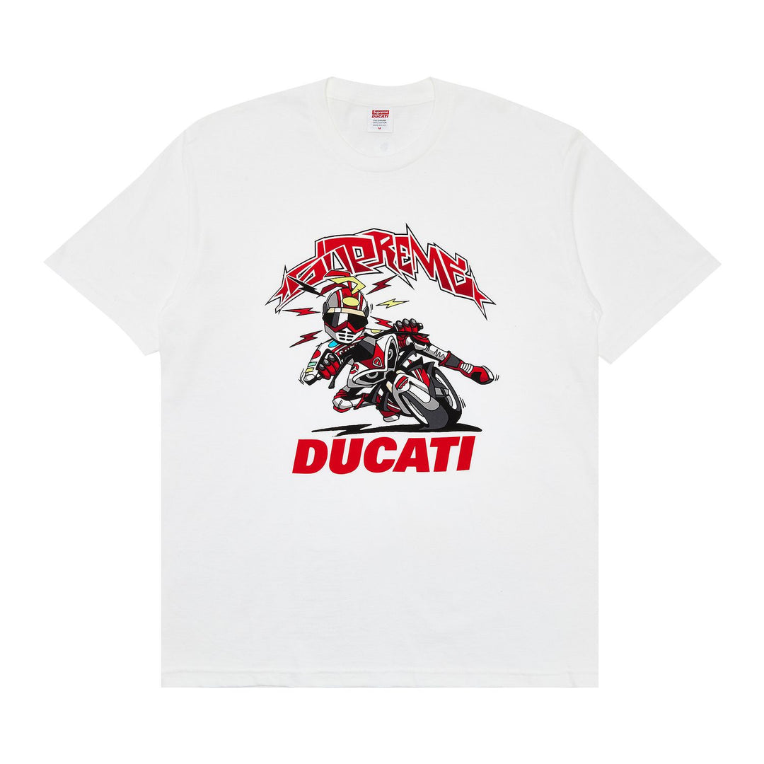 Supreme x Ducati Bike Tee White | Hype Vault