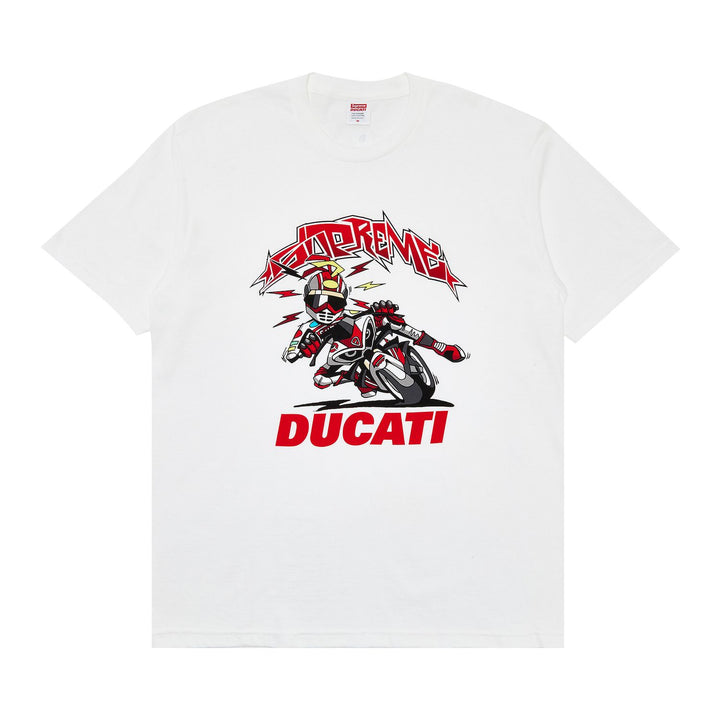 Supreme x Ducati Bike Tee White | Hype Vault